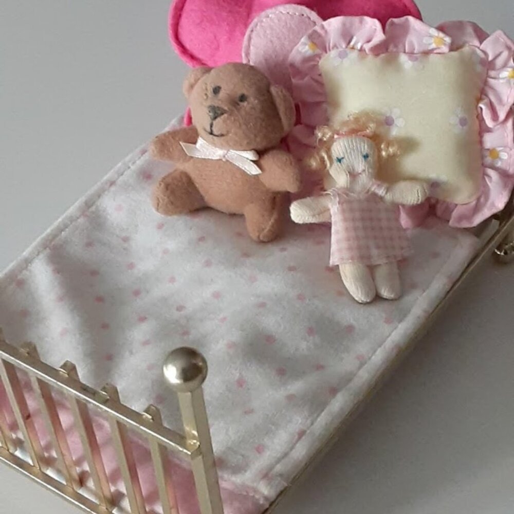 Brass Style Doll house Bed